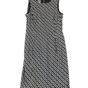 ANNE KLIEN Black and White A line Dress SZ 6